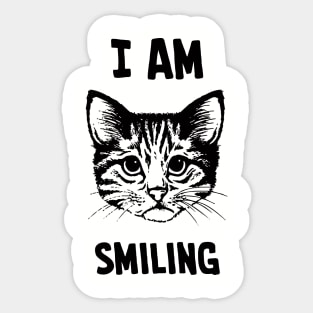 I am smiling Sticker